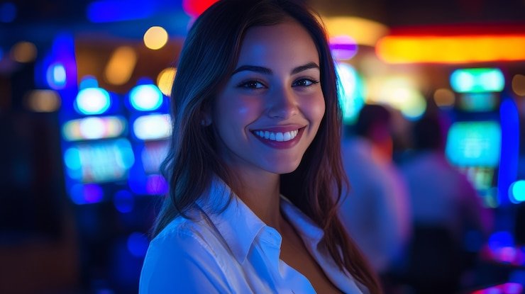Pengguna bermain Live Casino di perangkat mobile dengan tampilan interaktif dan lancar